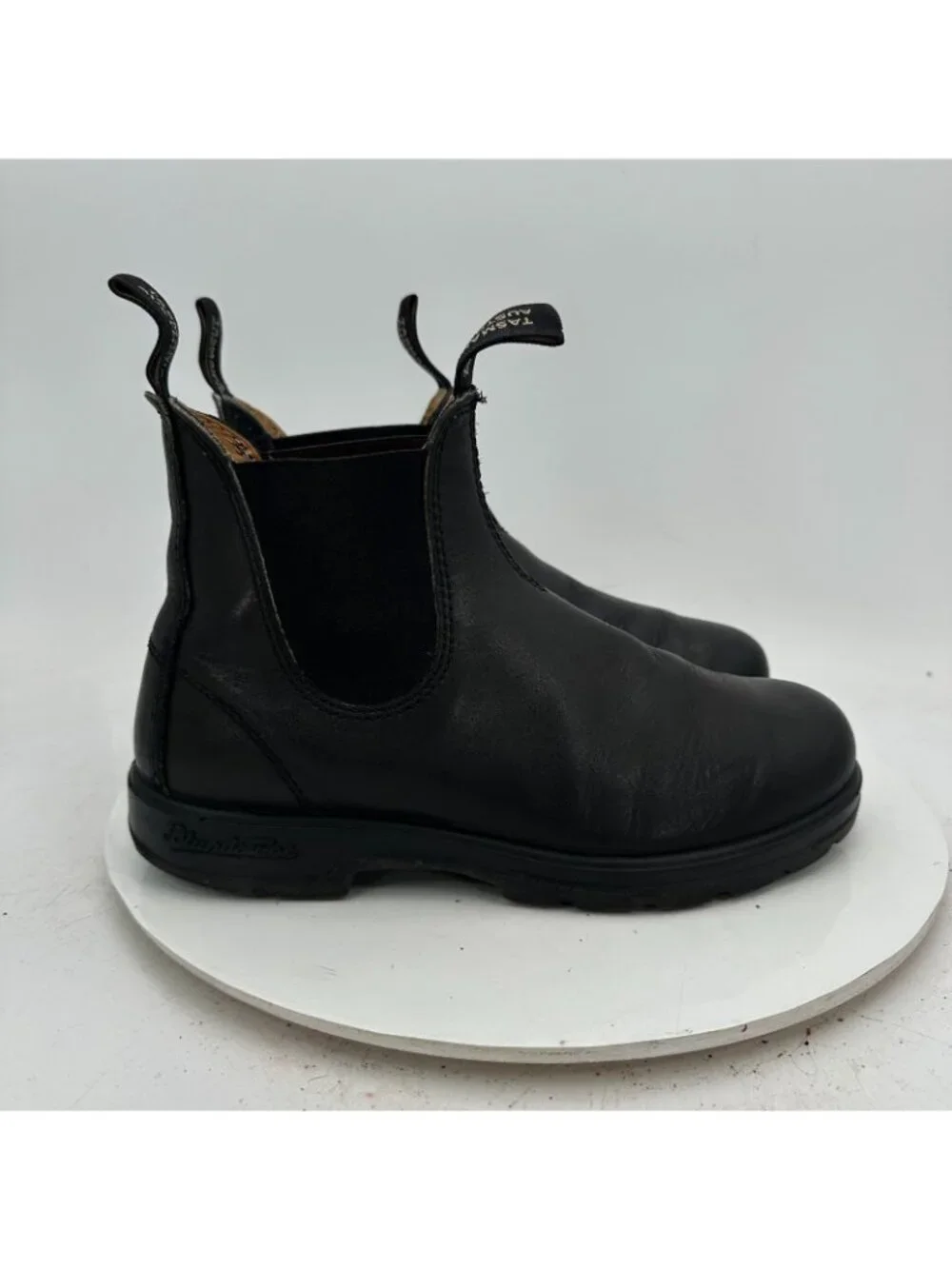 Blundstone Women Size UK 5 US 8 Black Leather Side Elastic Pull On Chelsea Boot